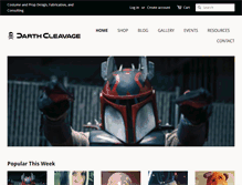 Tablet Screenshot of darthcleavage.com